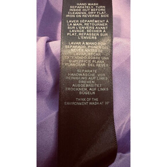 NWOT ASOS Size 10 Purple & Black Tiered Maxi Moto Boho Dress Chain Straps - Picture 10 of 16